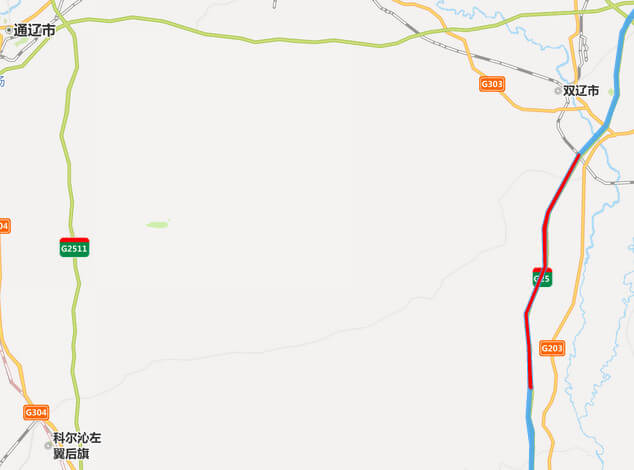 长深高速公路地图-内蒙古段