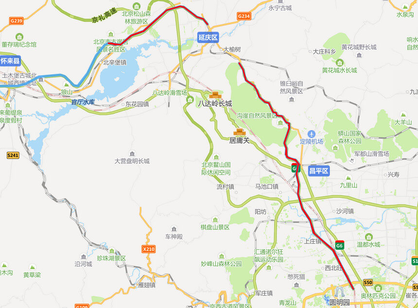 京新高速公路地图-北京段